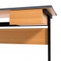 Lehrertisch, 130x65 cm (B/T), 76 cm hoch, Platte: Melamin, PU-Kante, 